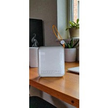 Ecovibe H26 10000 Mh Pd 20W ve USB 22.5W Fast Hızlı Şarj Dahili Type C ve Lightning Kablolu Dünya Standartlarına Uygun Polymer Batarya Birebir Amper LCD Göstergeli Powerbank