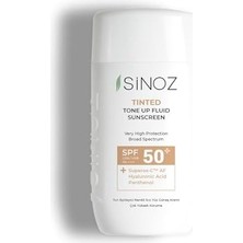 Ecovibe SPF50 Tinted Sıvı Yüz Güneş Kremi - Yeni Nesil Güneş Filtreleri ile Hibrit Formül 50ML