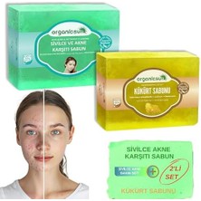 Ecovibe 2'li Set Doğal Kükürt Sabunu ve Sivilce ve Akne Karşıtı Sabun Sivilce Karşıtı Sabun Seti