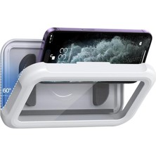 Ecovibe Su Geçirmez Duş Telefon Kabı – Duşta Video Izleme Standı, Banyo Için Dokunmatik Ekranlı Duvara Monte Suya Dayanıklı Telefon Saklama Kutusu, Modern Banyo Telefon Tutucu Aparatı
