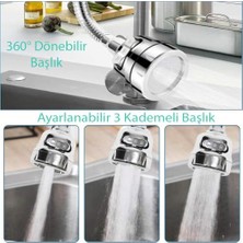 Ecovibe 3 Kademeli Tasarruflu Mutfak Musluk Başlığı