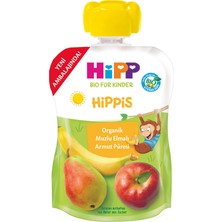 NW NessiWorld Organik Muzlu Elmalı Armutlu Meyve Püresi 100 gr