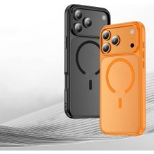 Ecovibe 17 Pro Için Kılıf Uyumlu Şarj Özellikli Mat Arka Yüzey Wlons Lola Kapak (Turuncu)