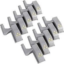 Ecovibe Menteşe LED Sensör Işık, Evrensel Dolap Klozet Gece Işıkları, 1'lu Paket(Beyaz)