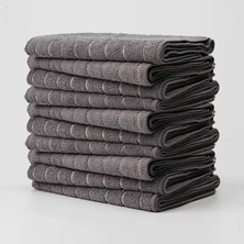 Ecovibe 3 Adet Mikrofiber Kareli Mutfak Bezi, 40X40 Cm, Leke ve Koku Tutmaz, 1100 Gsm, Deterjanla Kullanıma Uygun, Oto Yıkama ve Toz Alma Için Simli Bez X3 Adet