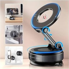Ecovibe Plentiful Güçlü Vakumlu 360° Manyetik Telefon Tutucu – Araç Camı ve Ayna Için Premium Tasarım Premium