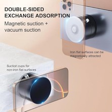 Ecovibe JS02 Asla Bırakmayan Kilit Vakum Ile Tutucunun Düşmesine Son!!!! Süper Mıknatıslar Ile Harika Tutuş Bütün Cep Telefonları Navigasyonlar ve Tabletler Için Araç Tutucu Masaüstü Stand (Siyah)