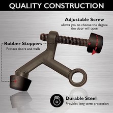 Ecovibe 181800 Standart Menteşe Pin Er Kapı Stoperi (10), Yağla Ovulmuş Bronz
