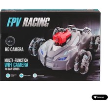 Ecovibe Oyuncak 2.4 Ghz Full Fonksiyon Uzaktan Kumandalı 1080P Hd Kameralı Telefona Bağlanabilir 4x4 Akrobat Araba (Gri)