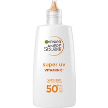 Ecovibe Ambre Solaire Super Uv C Vitamini Koyu Leke Karşıtı Fluid Yüz Güneş Kremi SPF50+ 40 ml