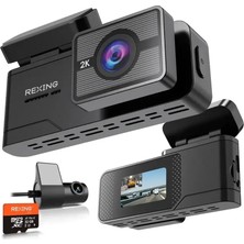 Ecovibe Rexing C2 2K+1080P Wifi Araç Kamerası + 32GB Sd Kart