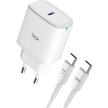 Ecovibe C312 30W Pd Gan3 Type-C To Type-C Kablolu Şarj Aleti Set