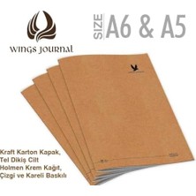 Ecovibe Journal 4’lü Kareli Tel Dikişli Defter Seti – Kapak, Hafif Holme Kağıt, A6 – Toplam 288 Sayfa