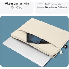 Ecovibe Mack MCE-1505 14.1" Eco Çevre Dostu 13-14 Inç Yeni  Pro Için Kılıf, Aksesuar Bölmeli Laptop Kılıfı, Ykk Fermuarlı Notebook & Tablet Kılıfı,
