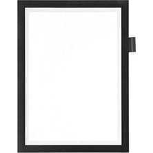 Ecovibe 499301 Duraframe A4 Mıknatıslı Çerçeve, 1 Adet, Siyah
