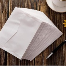 Ecovibe Davetiye Zarfları, 50 Adet 12.5X17.5 cm Pencere Zarflar, Beyaz Yarı Saydam Düğün Zarfı, Parti ve Doğum Günü Davetiyeleri Için, Kartpostal ve Tebrik Kartı Zarfları
