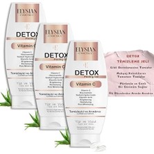 Ecovibe Detox Peeling Jel 3'lü Set | Ölü Hücre Arındırıcı Temizleme Jeli | Yüz ve Vücut Temizleyici | Aha Bha, Vitamin C,