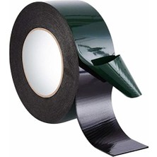 Ecovibe Çift Taraflı Köpük Bant Eva Montaj Bandı Siyah 48 mm x 10 Metre