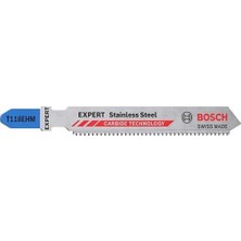 Ecovibe Professional 3x Expert 'stainless Steel' T 118 Ehm Dekupaj Testere Bıçakları (Paslanmaz Çelik Saclar, Paslanmaz Çelik Saclar, Uzunluk 83 Mm, Aksesuar Dekupaj Testeresi)