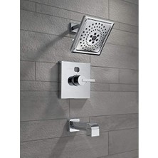 Ecovibe RP75435 Ara Küvet Ağacı, Krom, 3,8 x 3,8 x 14,5 cm