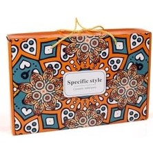 Ecovibe 6'lı Desenli Porselen Kase Seti 320 Ml, Çorbalık, Kahvaltılık, Atıştırmalık Kase Hediyelik Kutulu,çok Renkli, FAN03