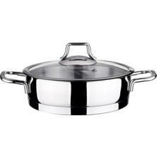 Ecovibe Vita 20CM Cam Kapaklı Çelik Sahan