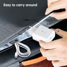 Ecovibe ® 45W Pd Hızlı Şarj Adaptörü + 100W Usb-C To Usb-C Kablo | Süper Hızlı Şarj | Type-C Şarj Aleti |, 15/16/17, Ipad, Macbook,, ile Uyumlu