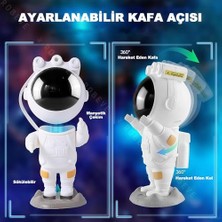 Ecovibe Astronot Projektör Gece Lambası - Uzaktan Kumandalı Çok Renkli Yıldızlı Gece Lambası - Zamanlayıcılı