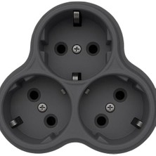 Ecovibe 2 Adet Koyu Füme 3’lü Priz Dönüştürücü, Şık ve Dayanıklı Tasarımıyla Ev ve Ofislerde Güvenli Kullanım Sunar. Topraklı, Isıya Dayanıklı ve Çocuk Korumalı Yapısıyla Uzun Ömürlüdür.
