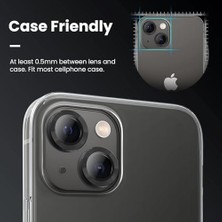 Ecovibe ile Uyumlu Kamera Lens Koruyucu 9h Temperli Hd Cam Kamera Koruyucu Metal Darbeye Dayanıklı Çizilmez Kasa (Gümüş, 13 / 13MINI)