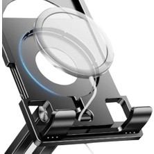 Ecovibe Profesyonel Açısı Ayarlanabilir Model A Sınıfı Malzeme Döner Akıllı Telefon Standı Masaüstü Stand Katlanabilir Cep Telefonu Telefon Tutucu TC06