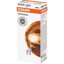 12V T10 W5W Dipsiz Park Gösterge Ampulleri 10 Adet Set