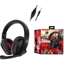 Ecovibe Headset Gaming GM-003 Mikrofonlu Gaming Kulaklık -Kırmızı/siyah