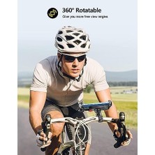 Ecovibe Telefon Tutucu Bisiklet Gidonları Için ve Gidonlu Motosikletler Için 360 Derece Dönebilen Kullanımı Rahat ve Kolay Montaj 4.7 ve 6.8 Inç Telefonlar Için Uyumlu K355