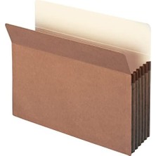 Ecovibe Dosya Cebi, Düz Kesimli Tab, 5-1/4" Genişletme, Mektup Boyutu, Kırmızı Ip, Kutu Başına 10 (73234)