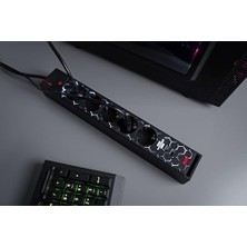 Ecovibe Gamer Prizi Gsl 05 USB LED Aydınlatmalı 5 Soketli Çoklu Priz (Oyun Kurulumu Için LED Renk Değişimi)