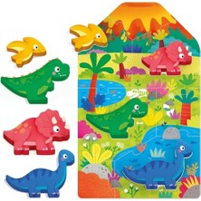 Ecovibe Headu Montessorı My Fırst Puzzle Dınosaurs