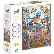 Ecovibe Kuş Bahçesi 1000 Parça 2,2mm Kalınlık 48X68CM Profesyonel Hobi Puzzle Yapboz Serisi