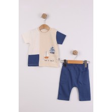 Joy Kids Erkek Bebek %100 Pamuk Penye Takım (6-24AY) (Çok Renkli)