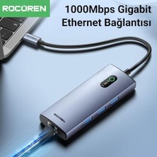 Ecovibe 6 Portlu 4K 30Hz Gigabit Ethernet 3*usb3.0 Pd 100W Destekli Hub Çoklayıcı