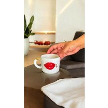 Ecovibe Dudaklı El Yapımı Seramik Kupa