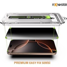 Ecovibe 17 Pro Max ile Uyumlu Hayalet (Privacy) Temperli Cam, Easy Fix Kolay Kurulum Serisi Yüksek Kaliteli Ekran Koruyucu
