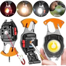 Ecovibe El Feneri Mini Kamp, Sos,acil Durum,bekçi,,asker, Güvenlik El Feneri, 7 Modlu, USB Sarjlı Çok Fonksiyonlu Hayati Idame Lambası