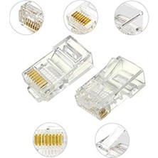 Ecovibe CAT5E Internet Kablo Kablosu Ucu Konnektör Ethernet Connector Jak 4220