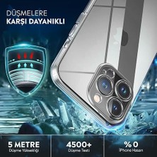 Ecovibe 14 Pro Max Kamera Korumalı Şeffaf Silikon Kılıf