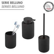 Ecovibe Diş Fırçası Tutucu Belluno Siyah Seramik