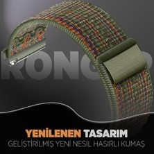Ecovibe ile Uyumlu Fabric Loop 22MM Kordon Gt6/gt6 Pro/gt5/gt5 Pro/gt4/gt3/gt3 Pro 46MM Için Cırt Cırt Tasarım Yumuşak ve Konforlu Gt6 Kordon Rahat Yapılı Terletmeyen Gt6 Kayış