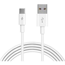 Ecovibe Type-C USB 2.0 5A Süper Hızlı 1m Şarj Kablosu, Beyaz