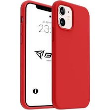 Ecovibe Kılıf Ince Sıvı Silikon 3 Katmanlı Tam Kaplamalı Yumuşak Jel Kauçuk Kılıf Kapak (Açık Kırmızı, 11)