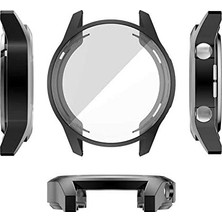 Ecovibe Gt2 ile Uyumlu 46MM Gard 02 Ekran Koruyucu Siyah